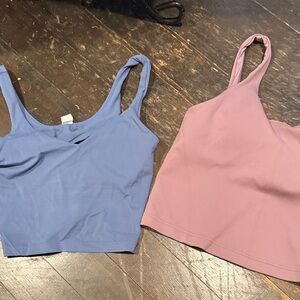 lululemon athletica Blue and Pink Tank Tops